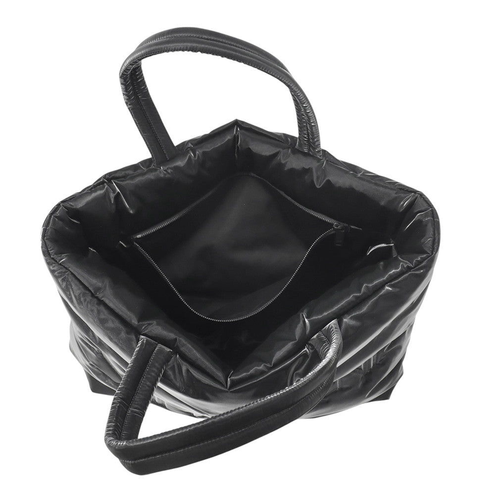 SAINT LAURENT PARIS Tote Bag Black756269 SilkTec Canvas