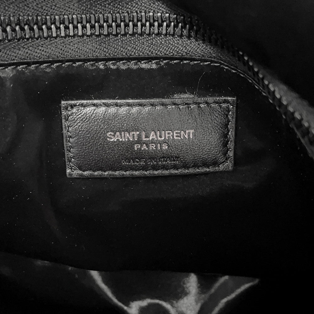 SAINT LAURENT PARIS Tote Bag Black756269 SilkTec Canvas