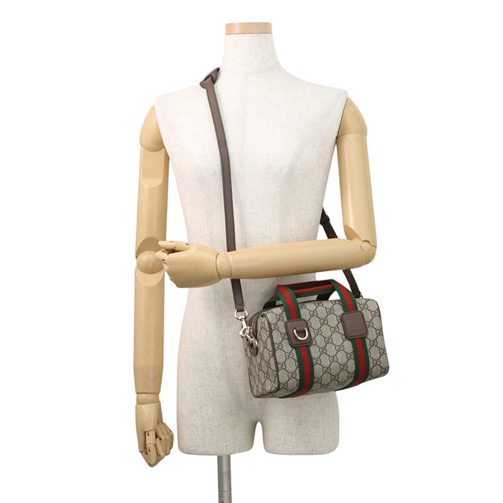 GUCCI Ophidia 2WAYHandbag Beige/Brown859975 GG Supreme Leather