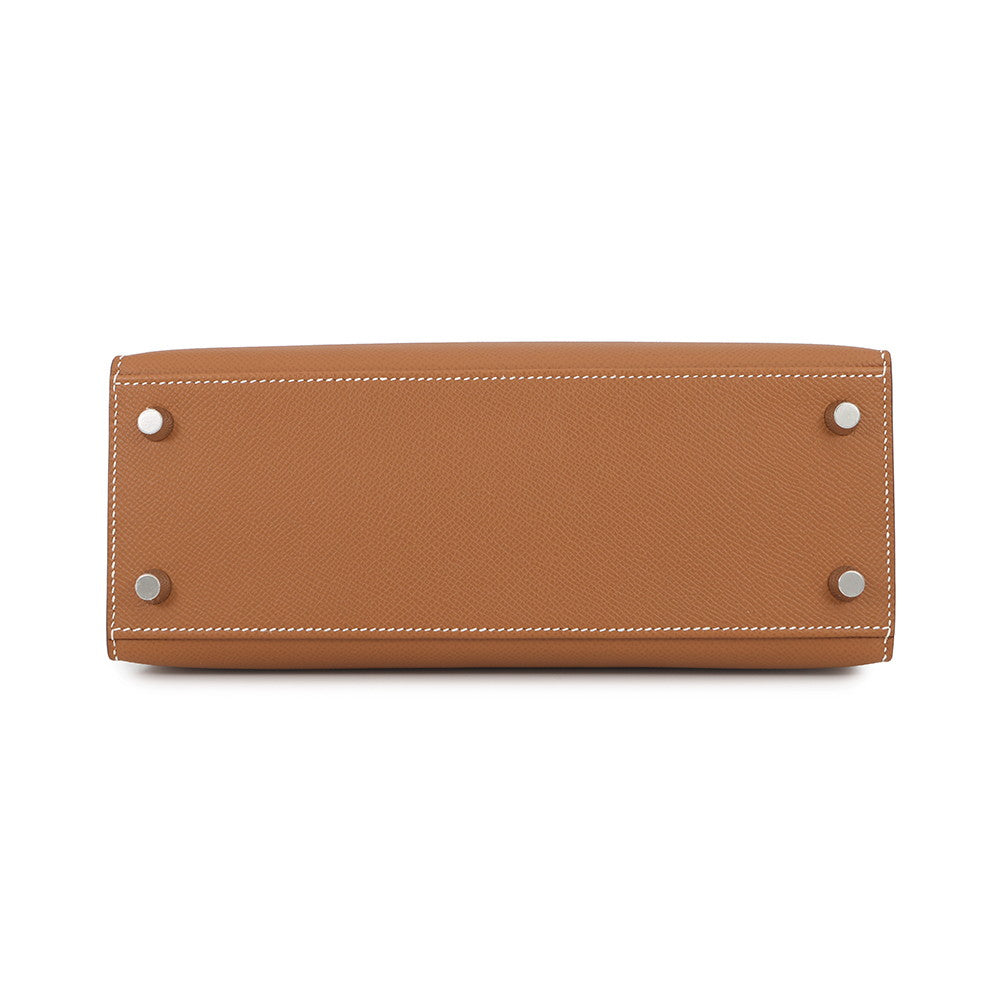 HERMES Kelly Sellier Gold Epsom Size 25