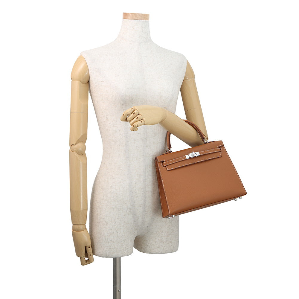 HERMES Kelly Sellier Gold Epsom Size 25