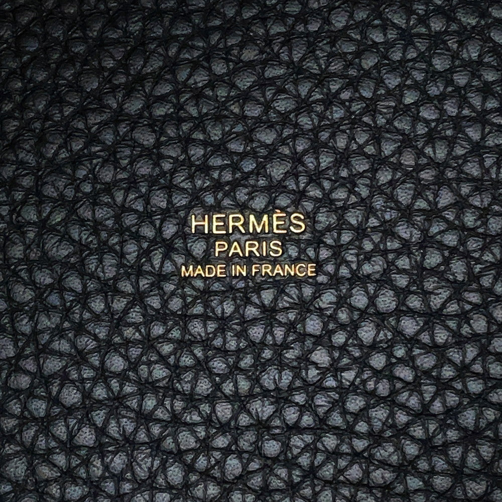 HERMES Picotin Lock Black Taurillon Clemence Size PM