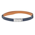 HERMES Kelly belt blue navy Epsom