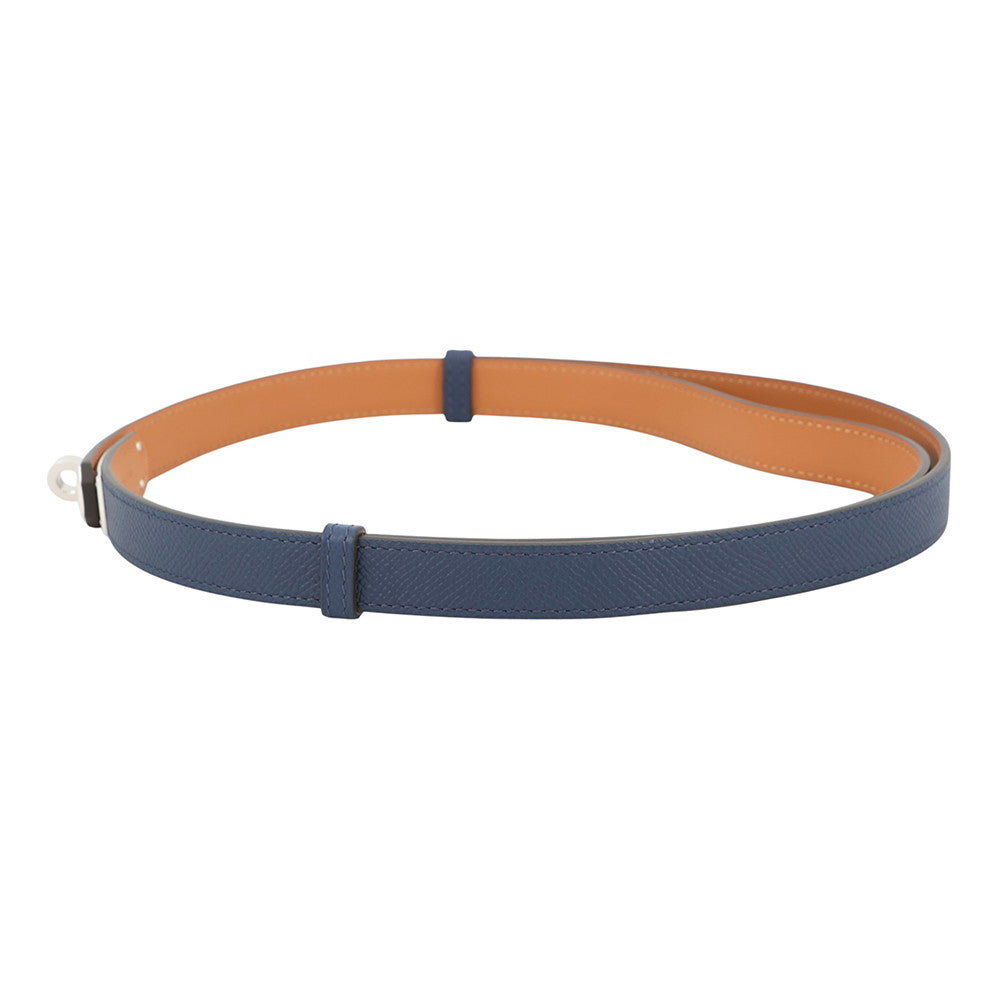HERMES Kelly belt blue navy Epsom
