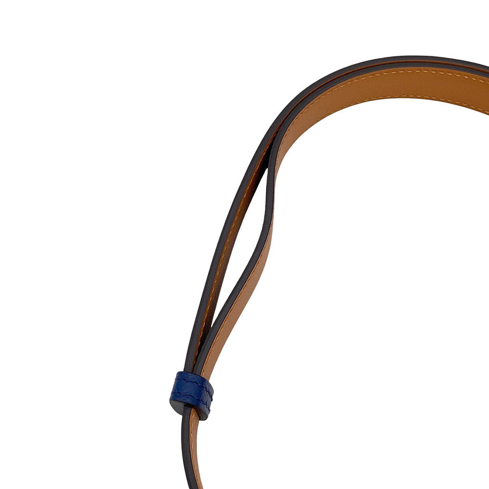 HERMES Kelly belt blue navy Epsom