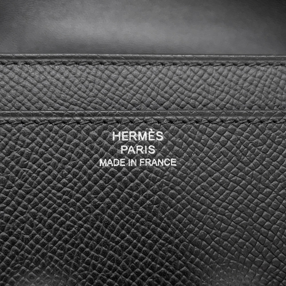 HERMES Constance to Go Black Epsom