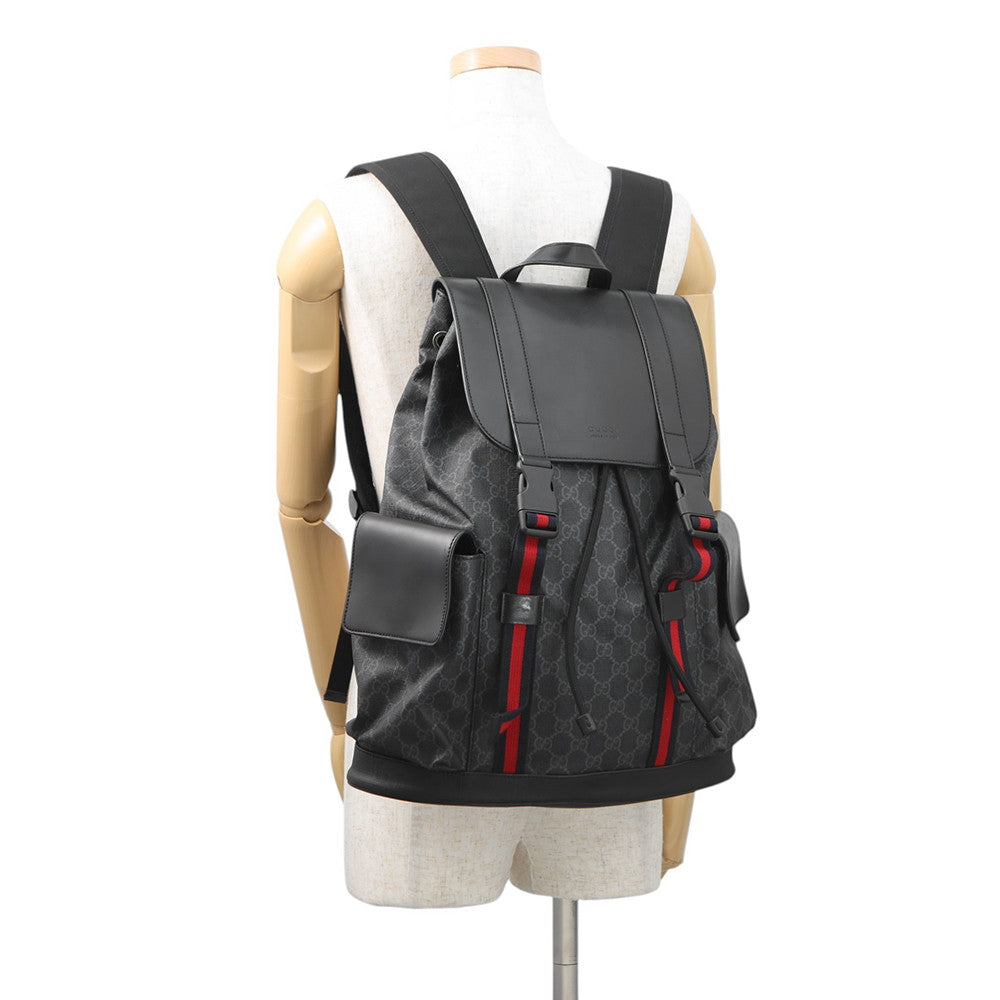 GUCCI GG Supreme Backpack Black495568 GG Supreme Leather