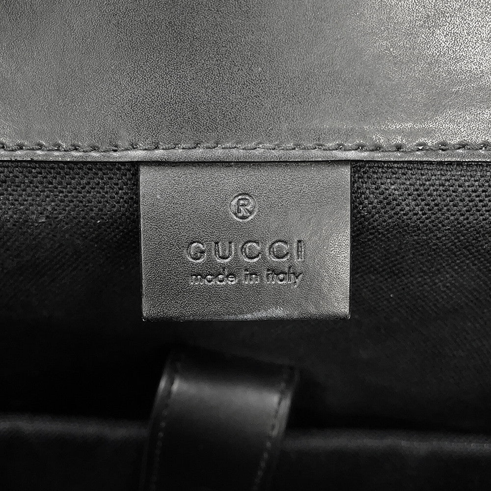 GUCCI GG Supreme Backpack Black495568 GG Supreme Leather