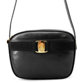 Ferragamo Vala Shoulder Bag BlackA214183 Leather