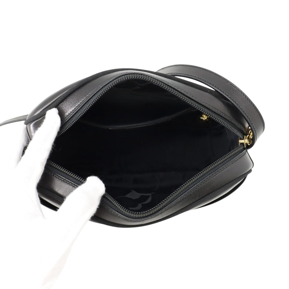 Ferragamo Vala Shoulder Bag BlackA214183 Leather