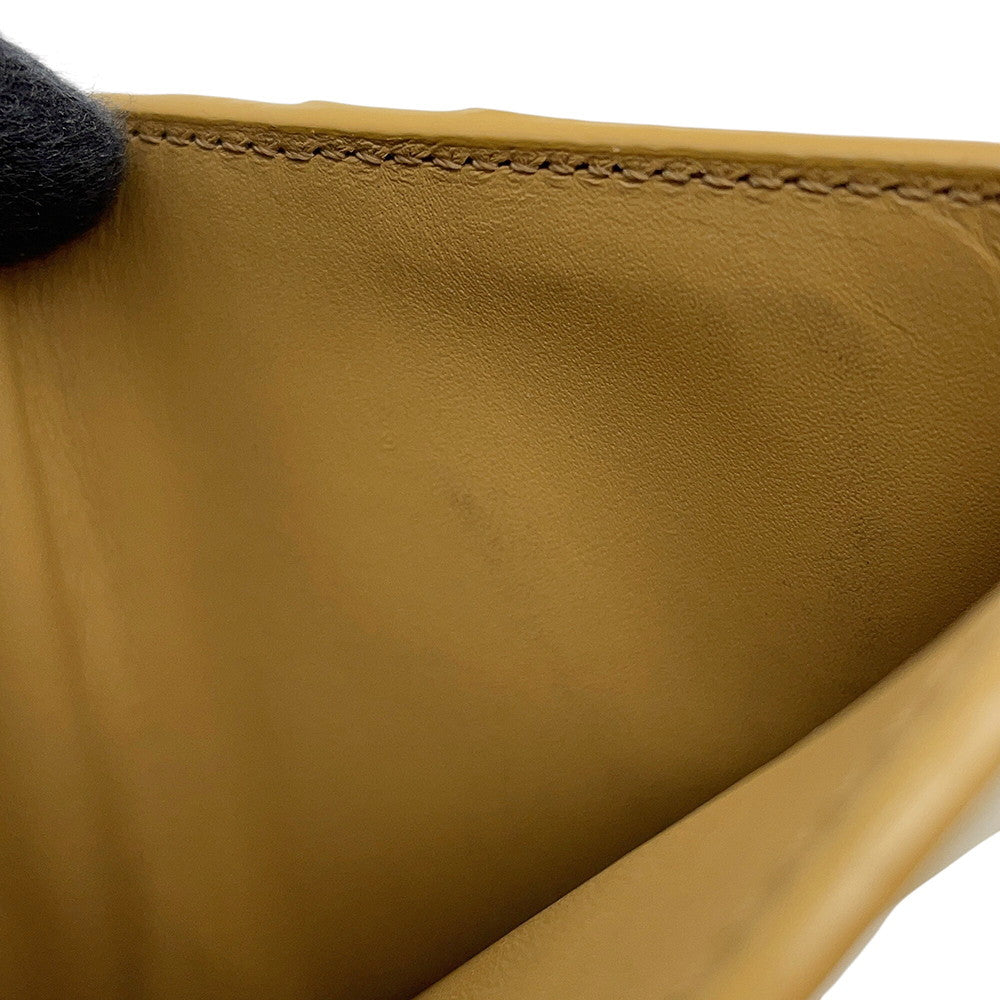 LOEWE Puzzle Compact Wallet Brown/Beige/IvoryC510Z41X01 Leather