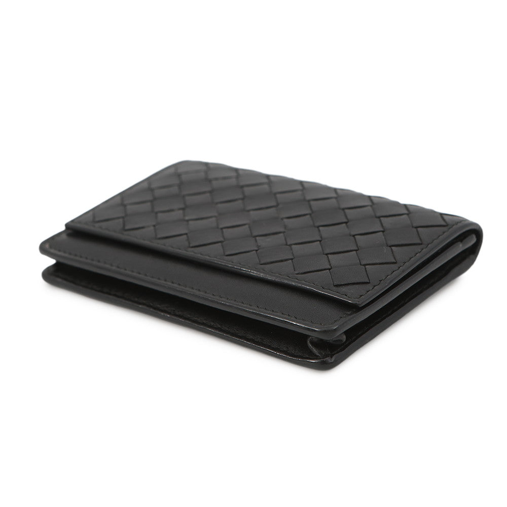 Bottega Veneta INTRECCIATO Card Case Black Leather