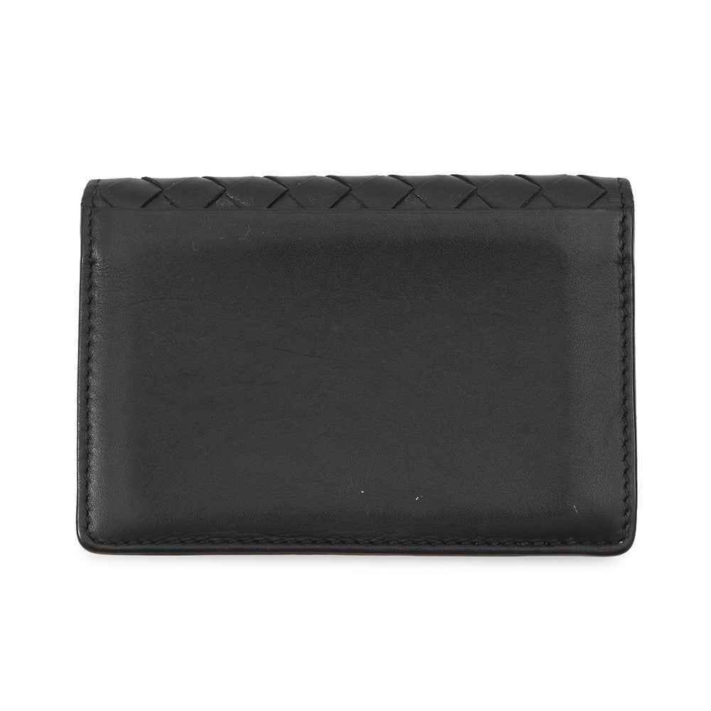 Bottega Veneta INTRECCIATO Card Case Black Leather