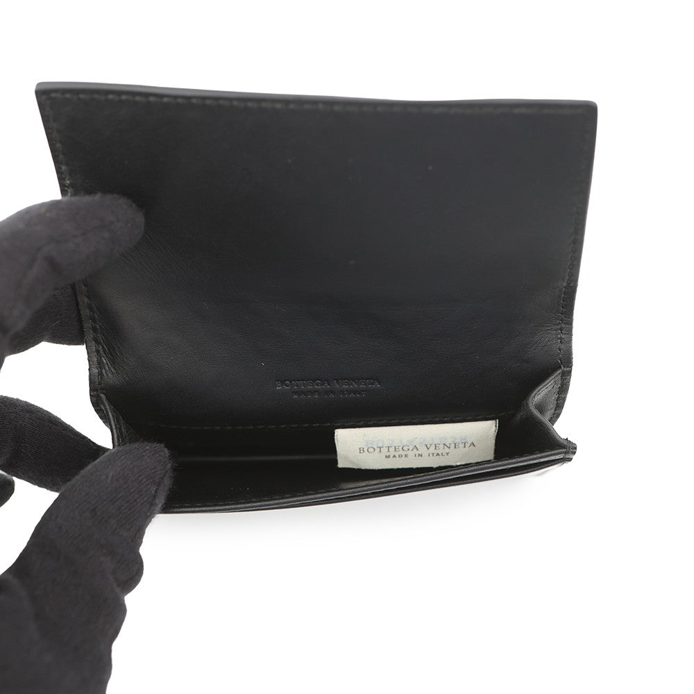 Bottega Veneta INTRECCIATO Card Case Black Leather