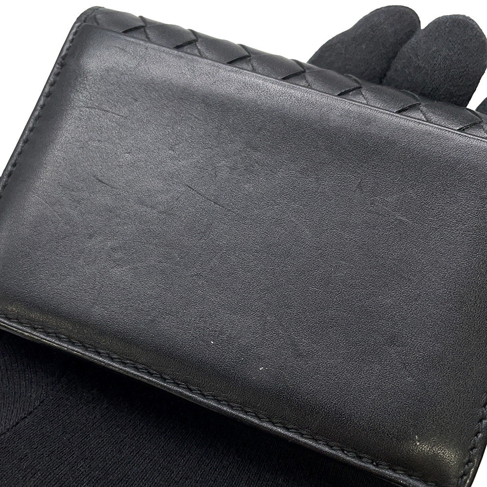 Bottega Veneta INTRECCIATO Card Case Black Leather