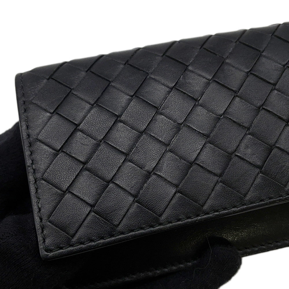 Bottega Veneta INTRECCIATO Card Case Black Leather