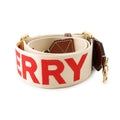 BURBERRY Logo Shoulder Strap Beige/Brown/Red8066064 Canvas