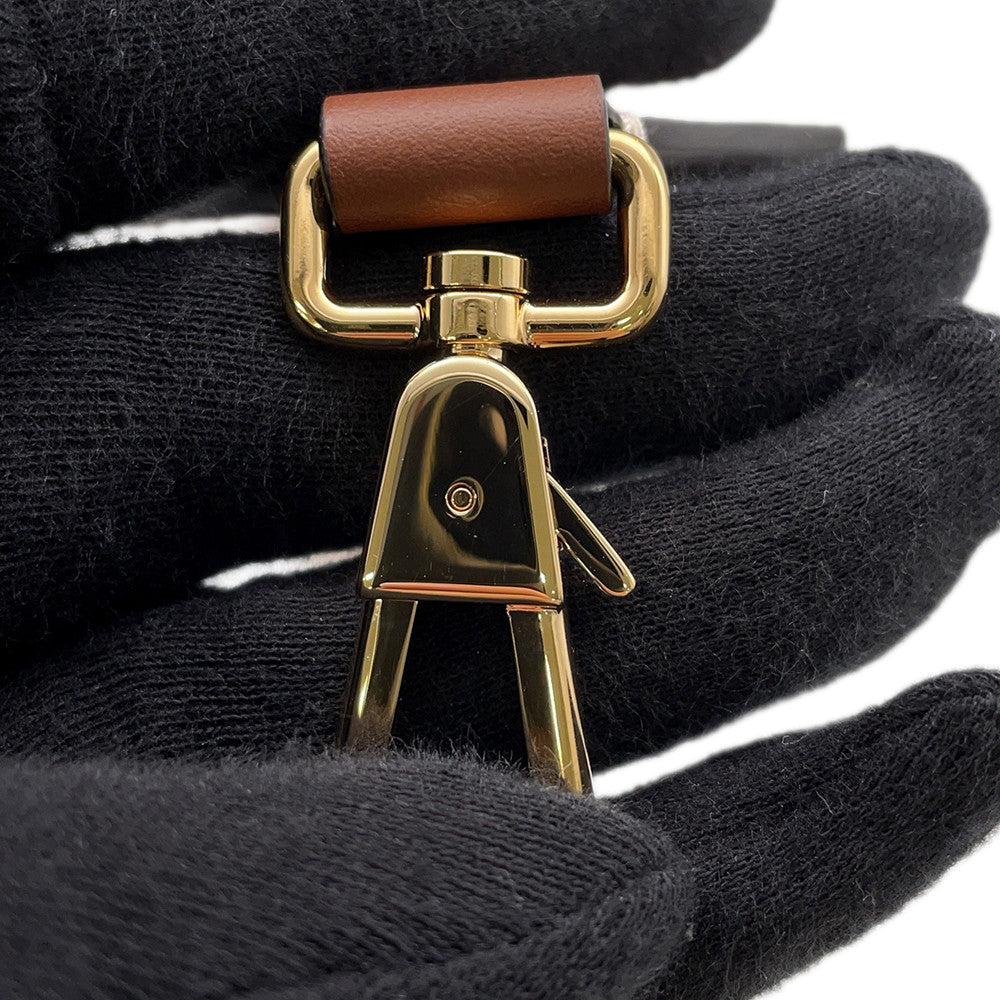 BURBERRY Logo Shoulder Strap Beige/Brown/Red8066064 Canvas