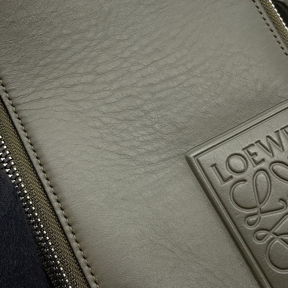 LOEWE Anagram Vertical Crossbody Bag KhakiC565S59X01 Leather