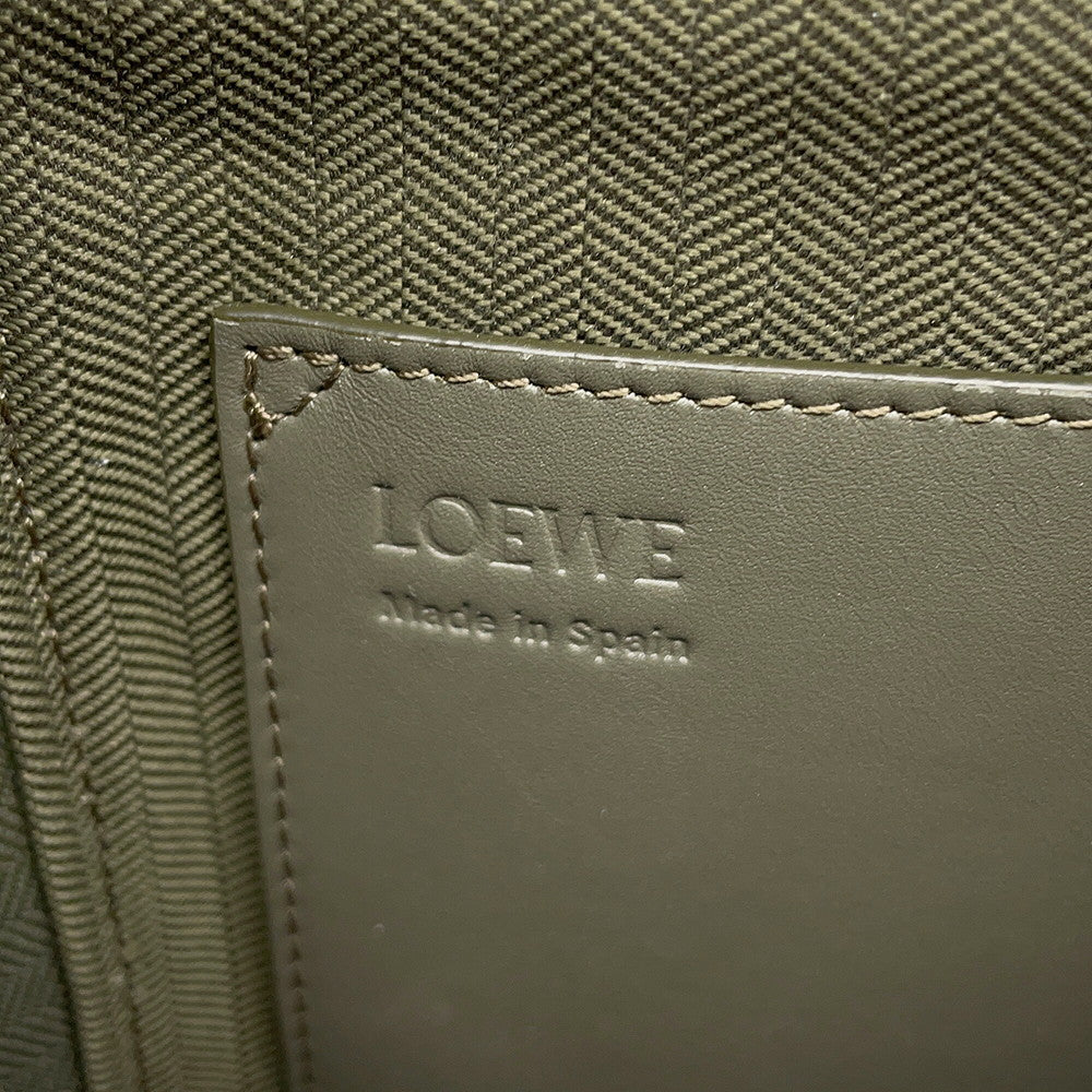 LOEWE Anagram Vertical Crossbody Bag KhakiC565S59X01 Leather