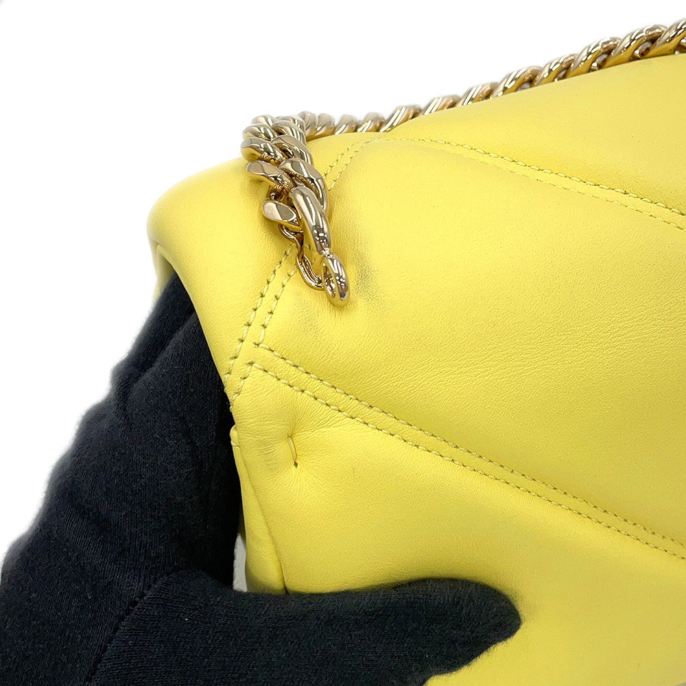 BVLGARI Serpenti Cabochon Shoulder Bag Yellow291086 Calf Leather Size Mini