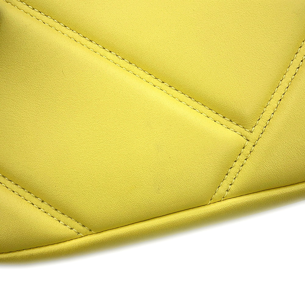 BVLGARI Serpenti Cabochon Shoulder Bag Yellow291086 Calf Leather Size Mini