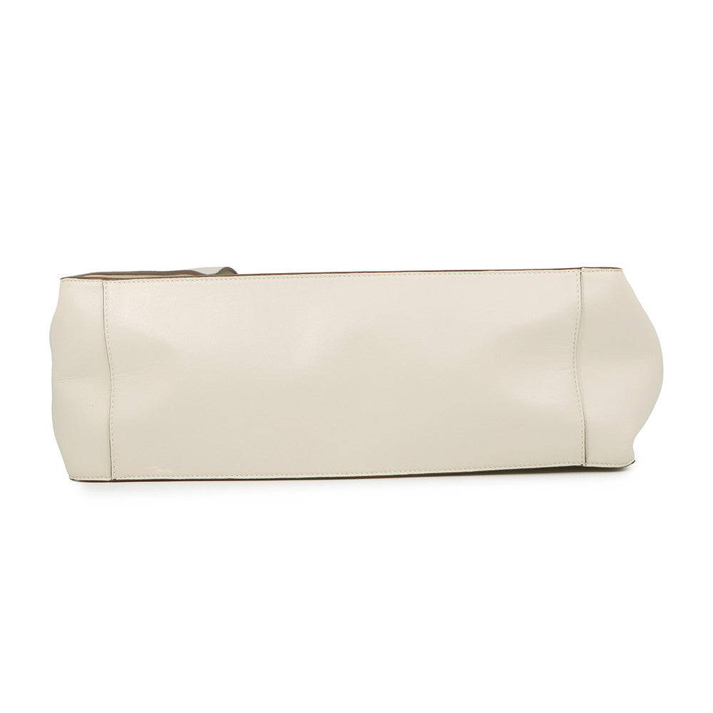 Stella McCartney Perforated Logo Tote Bag White502793 W8542 9000 Leather