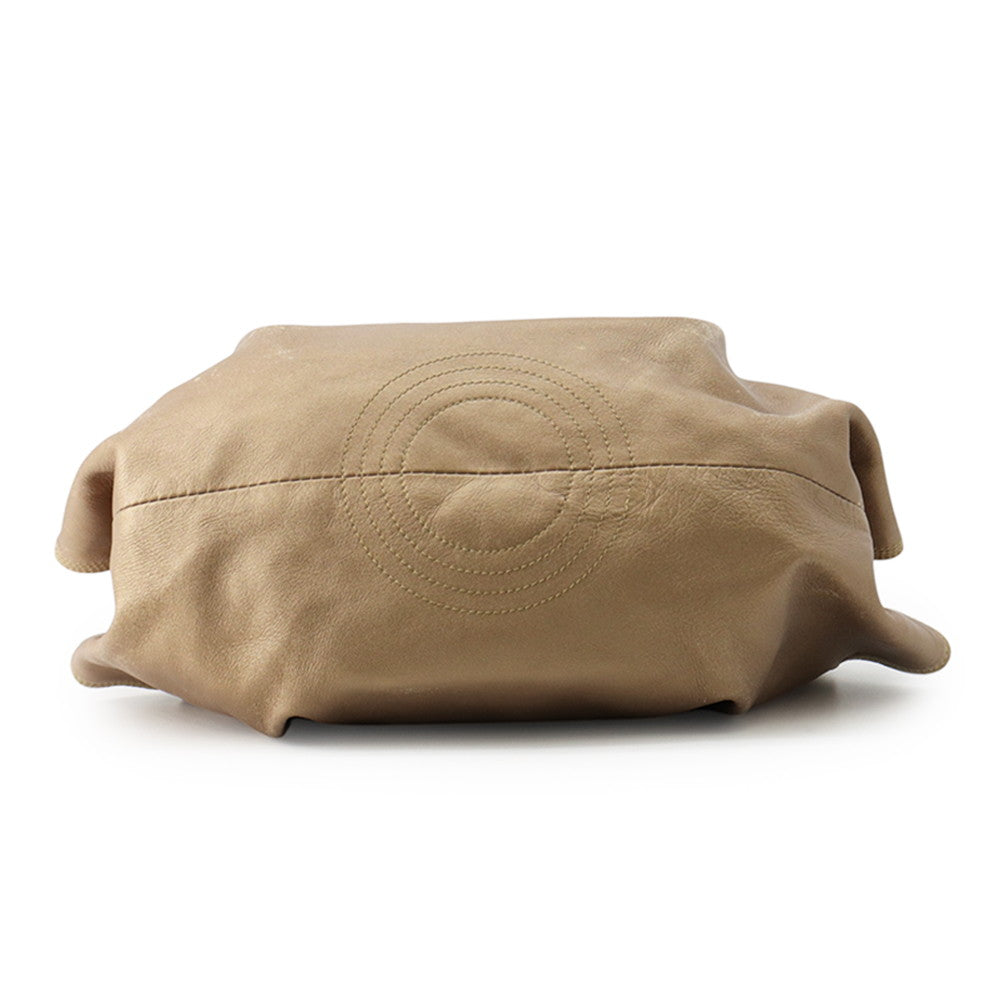 LOEWE Nappa Aire Anagram Gold Leather