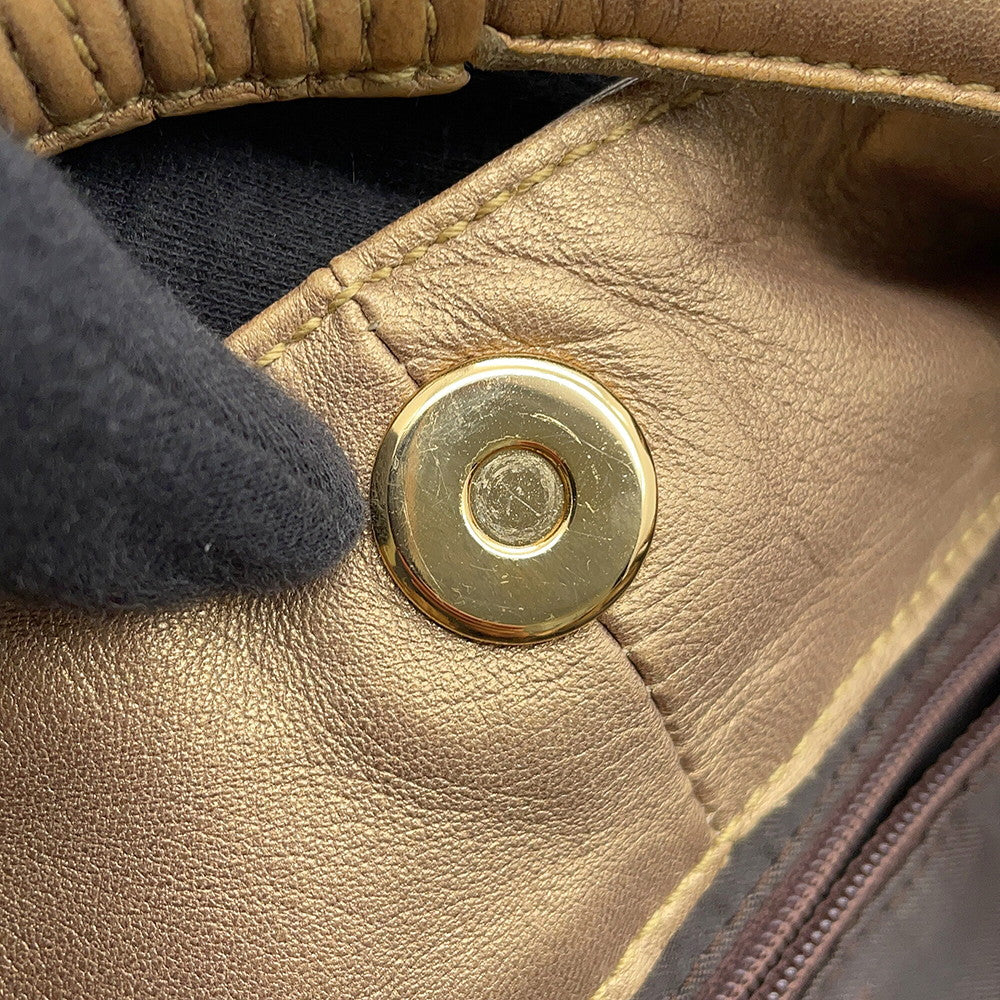 LOEWE Nappa Aire Anagram Gold Leather