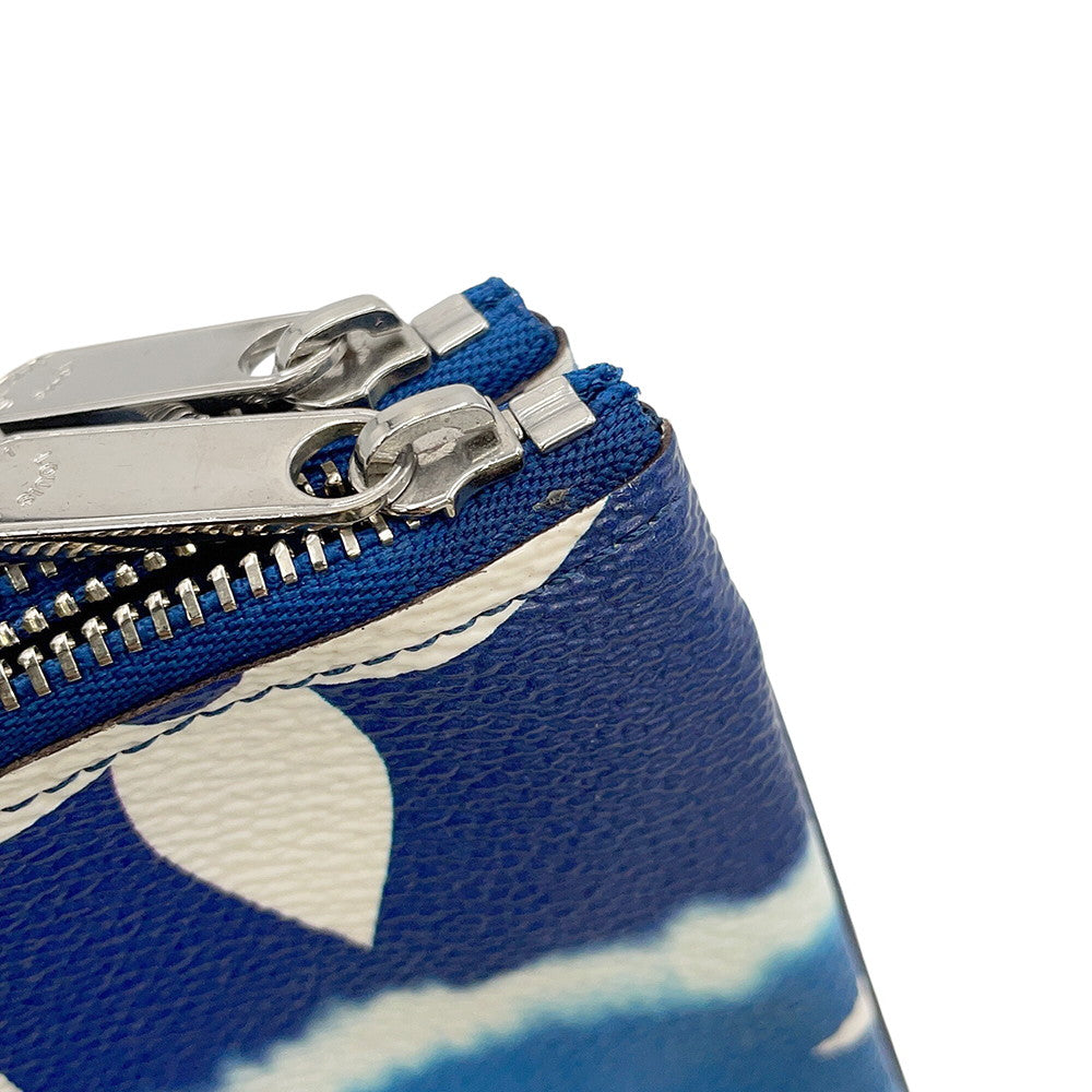LOUIS VUITTON Pochette Double Zip BlueM69124 LV Escale