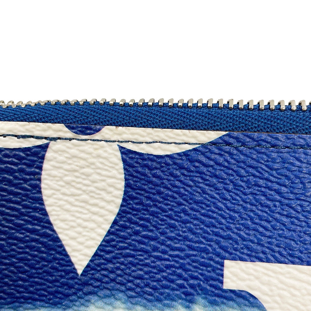 LOUIS VUITTON Pochette Double Zip BlueM69124 LV Escale