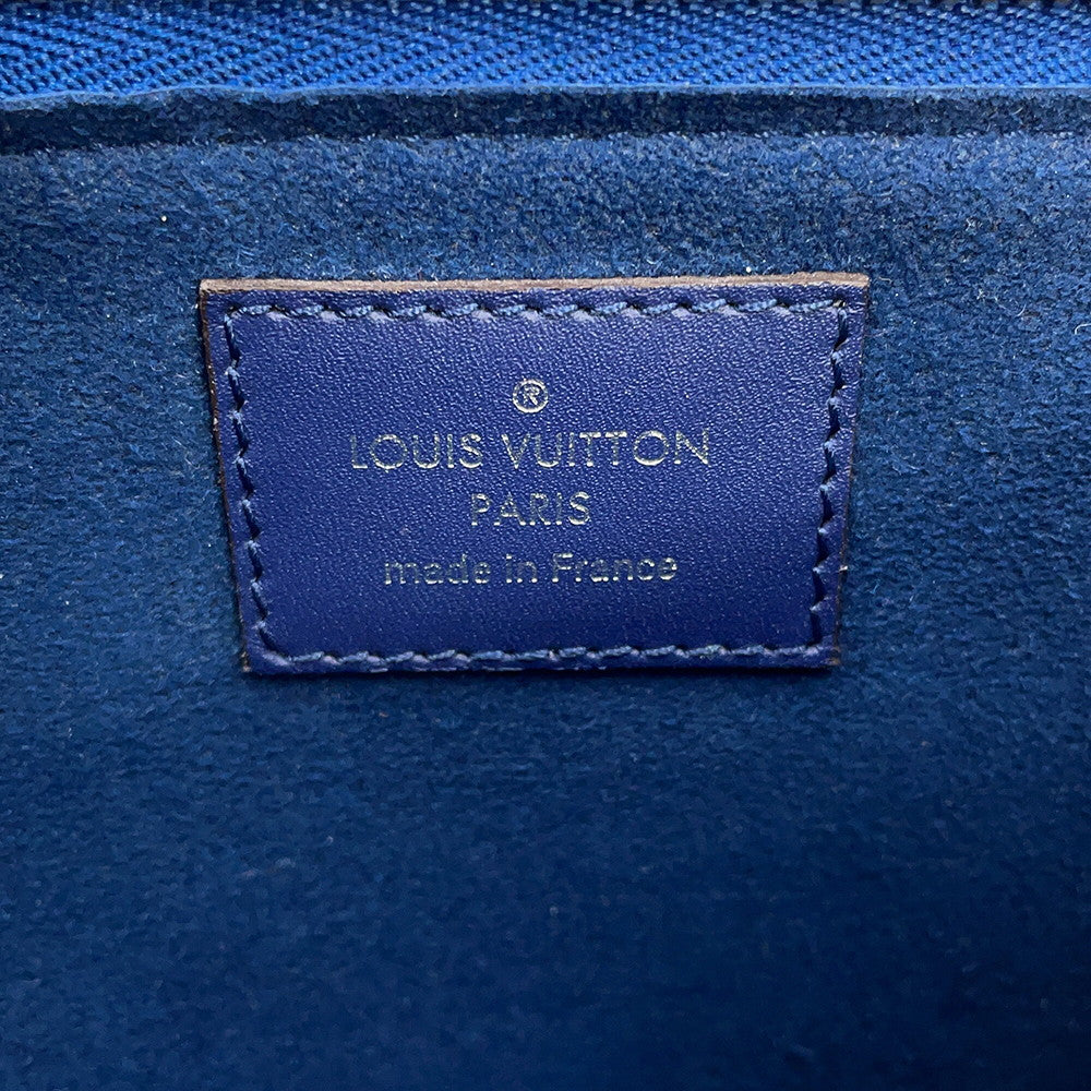 LOUIS VUITTON Pochette Double Zip BlueM69124 LV Escale