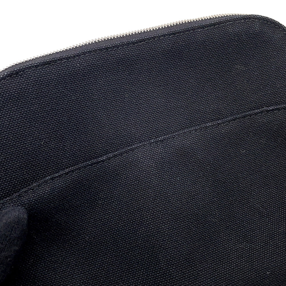 HERMES BolidePouch Black Canvas Size PM
