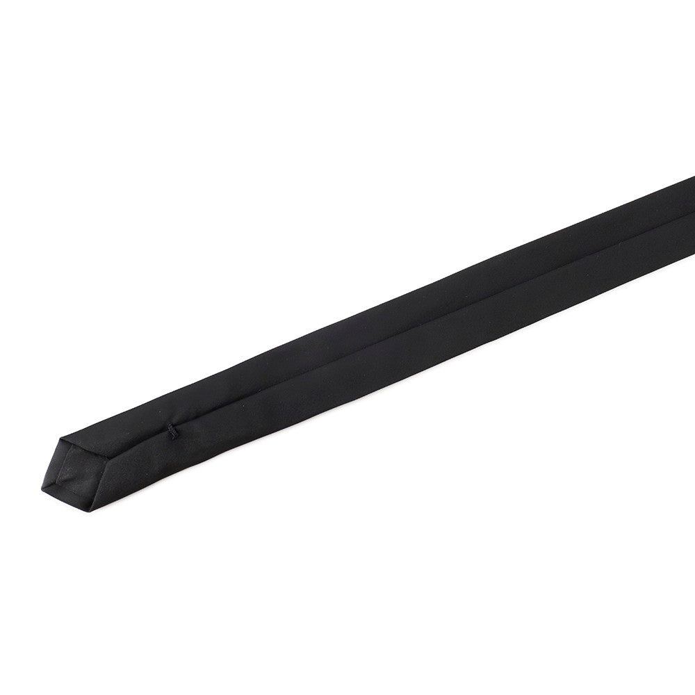 PRADA Triangle Logo Tie Black 100% recycled Polyamide