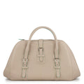 LOEWE Senda Travel Bag Beige Leather