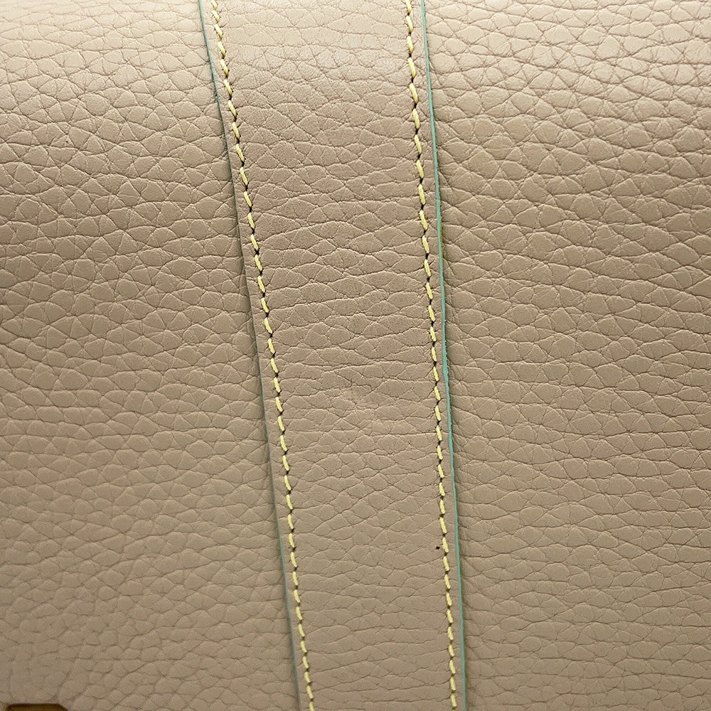LOEWE Senda Travel Bag Beige Leather