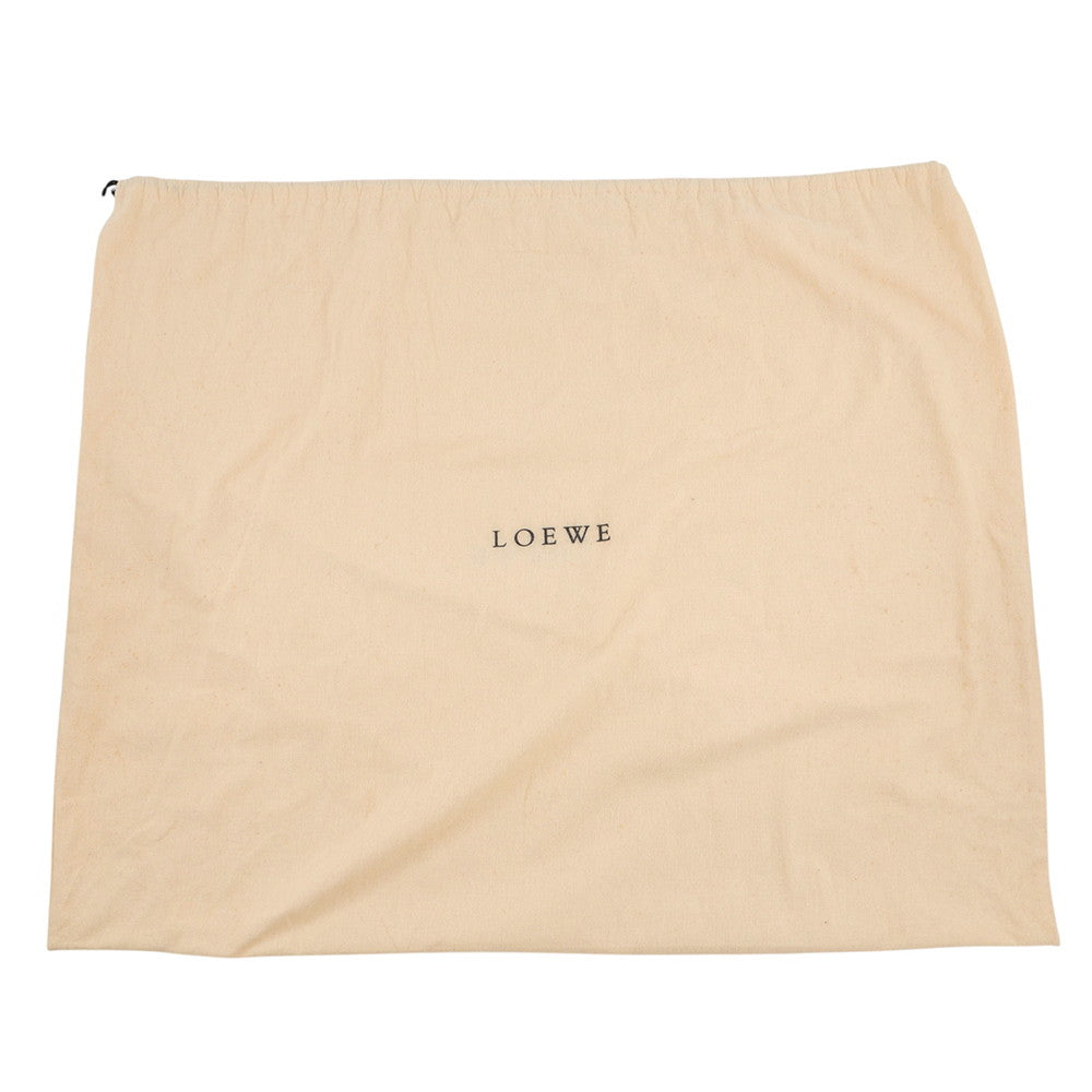 LOEWE Senda Travel Bag Beige Leather