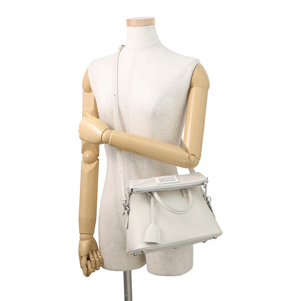 Maison Margiela Maison Margiela 5AC 2WAY Handbag GreigeS56WG0082T4455H9677 Leather Canvas Size Mini