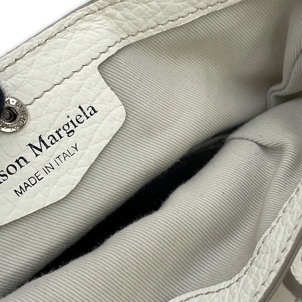 Maison Margiela Maison Margiela 5AC 2WAY Handbag WhiteS56WG0081P0396T1003 Leather Nylon Size micro