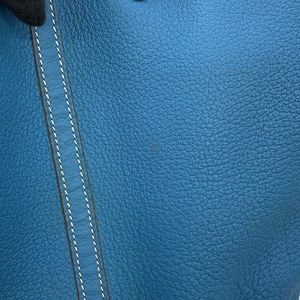 HERMES Garden Party Azur Negonda Leather Size PM