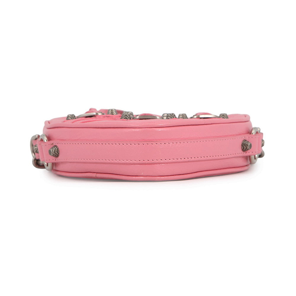 BALENCIAGA Lucagol Heart ChainShoulder Bag Pink722781 Leather