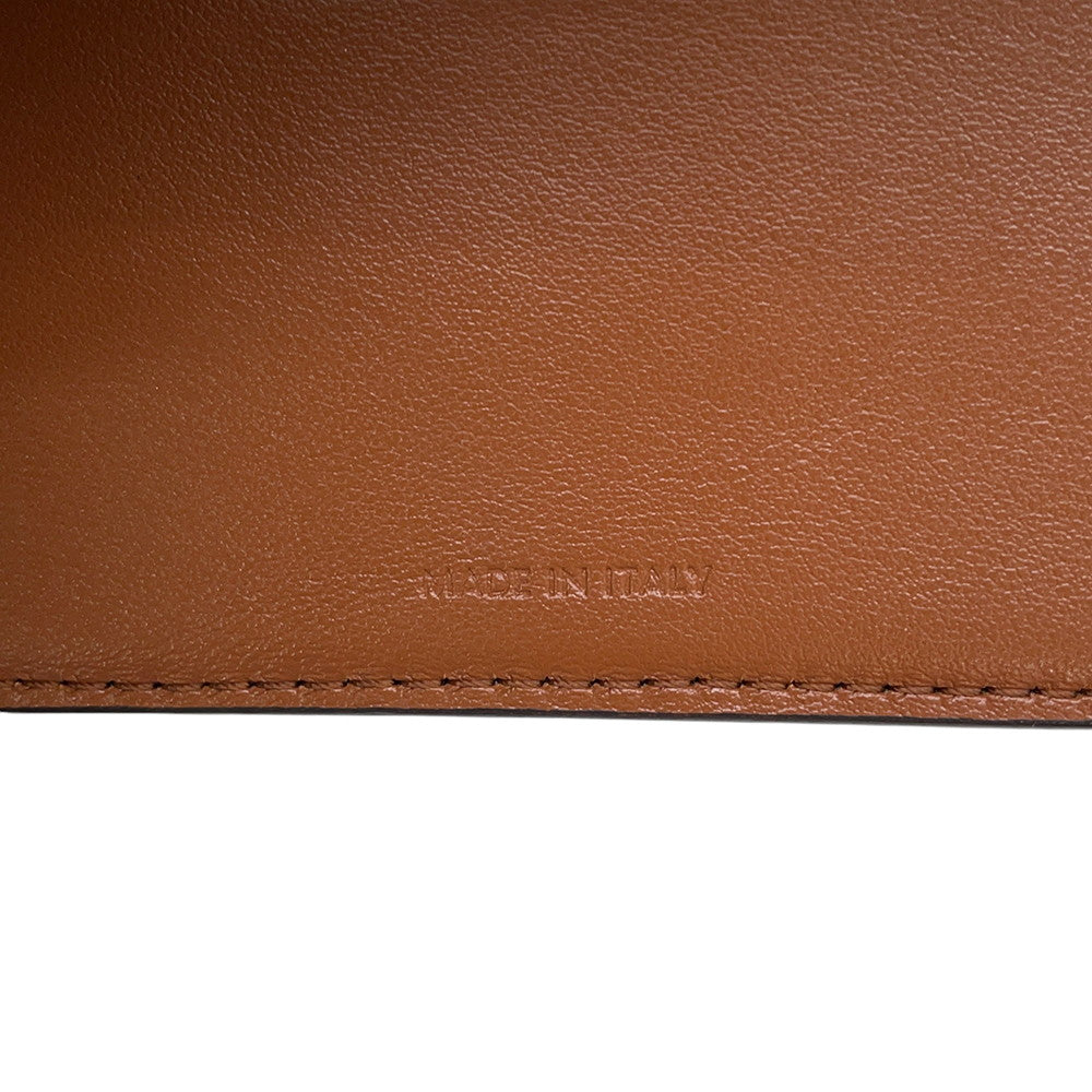 CELINE Triomphe Tri-fold Compact Wallet Brown10D783 Leather