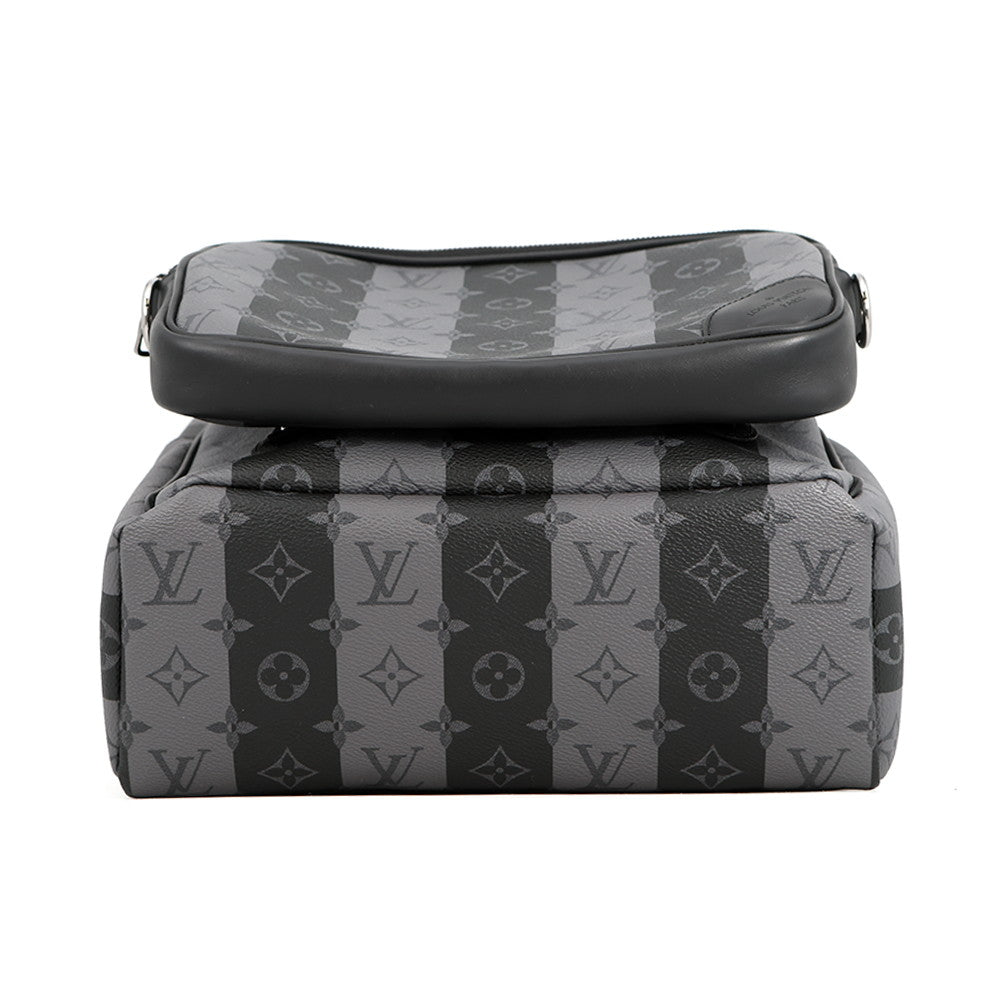 LOUIS VUITTON Modular Backpack Noir/GrayM45962 Monogram Stripe Eclipse