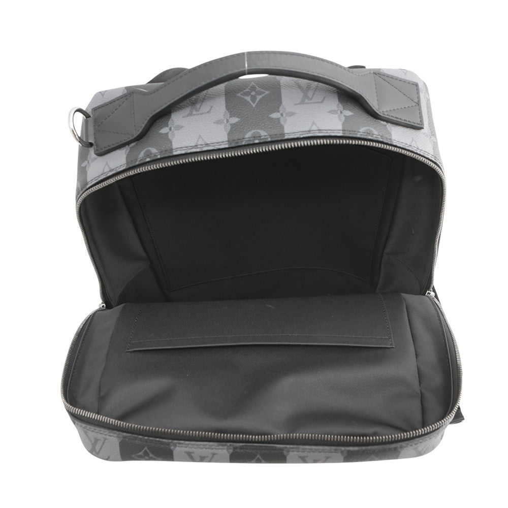 LOUIS VUITTON Modular Backpack Noir/GrayM45962 Monogram Stripe Eclipse