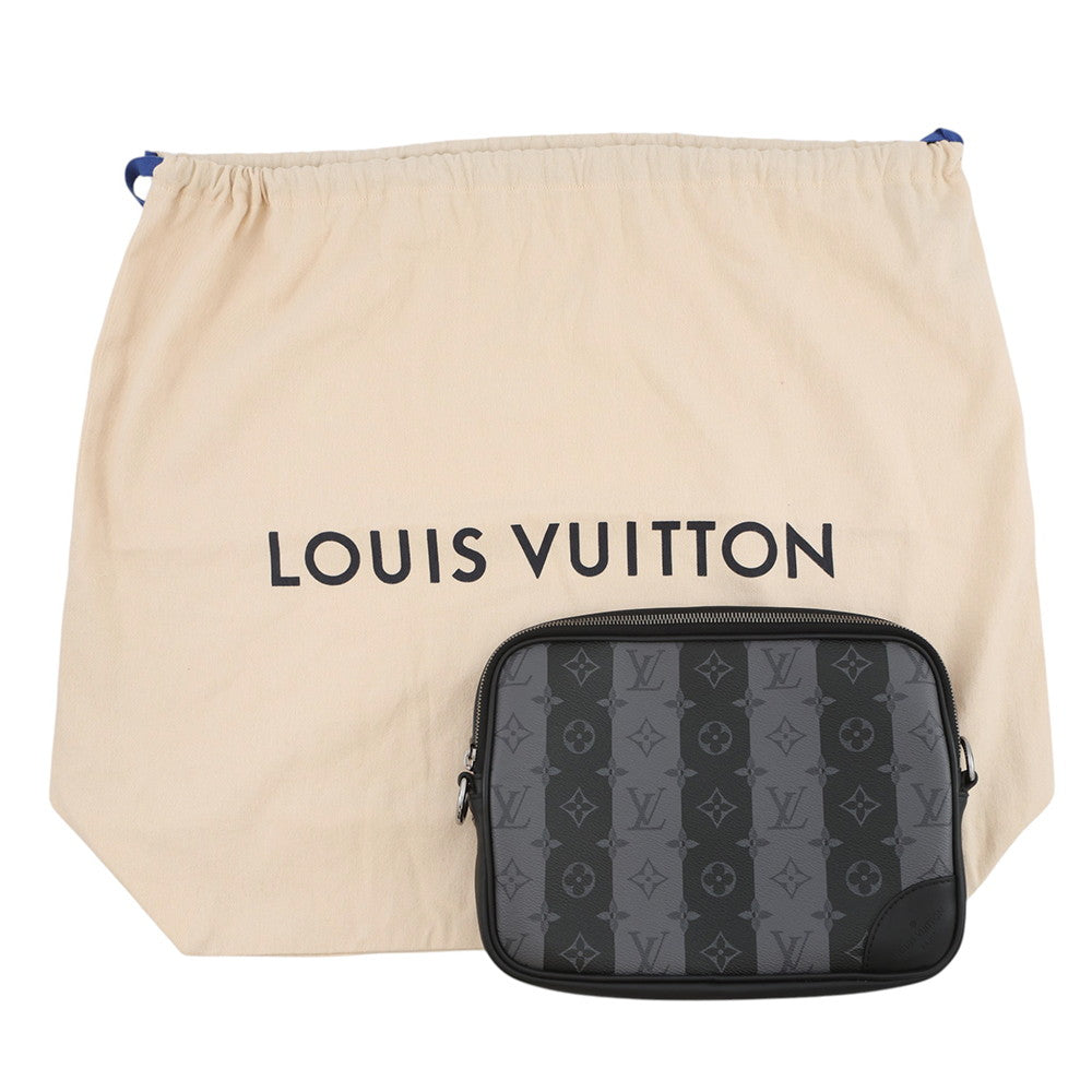 LOUIS VUITTON Modular Backpack Noir/GrayM45962 Monogram Stripe Eclipse