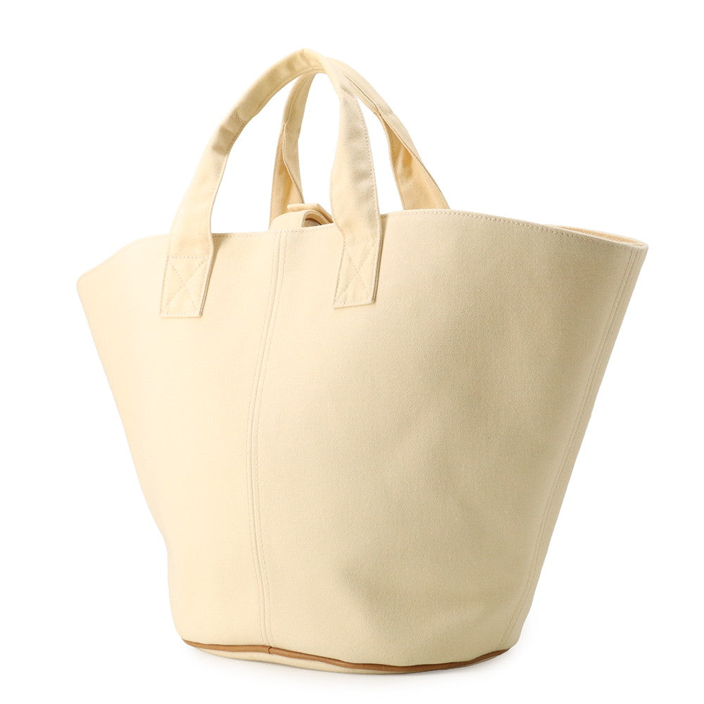 HERMES Panier de Plage Ivory Canvas Size PM