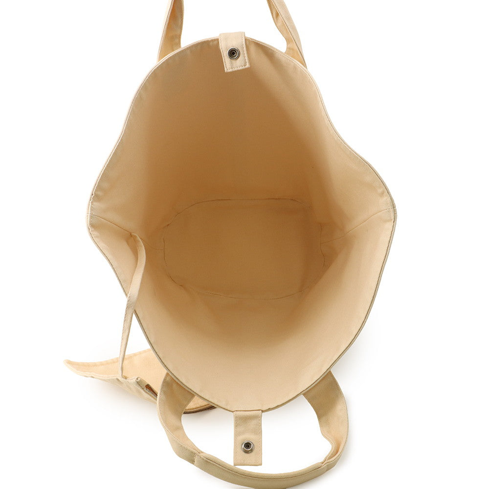 HERMES Panier de Plage Ivory Canvas Size PM