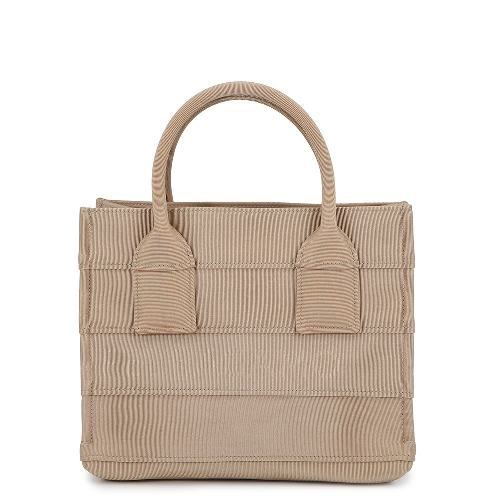 Ferragamo Beach Handbag Beige214988 765805 Canvas Size Small