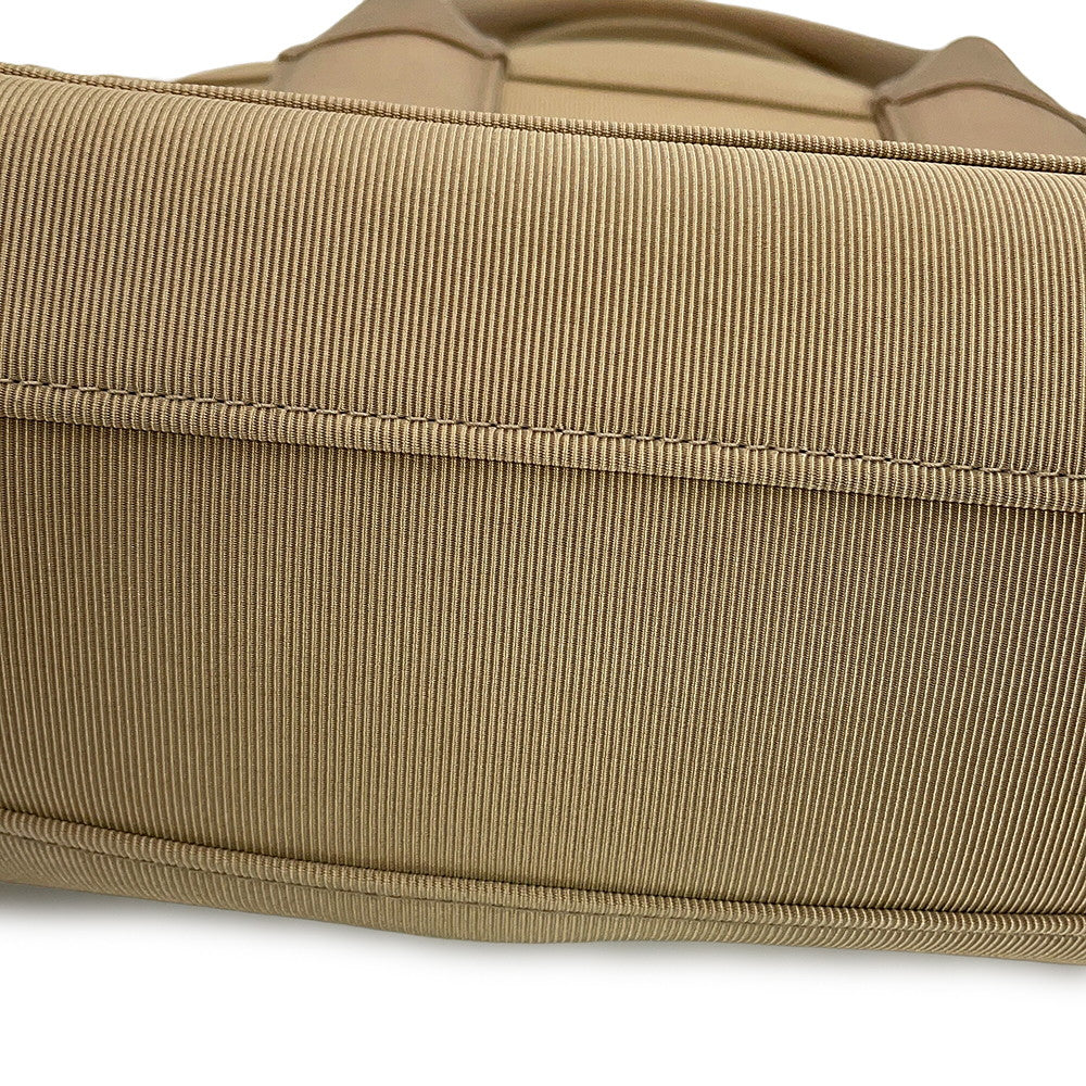 Ferragamo Beach Handbag Beige214988 765805 Canvas Size Small