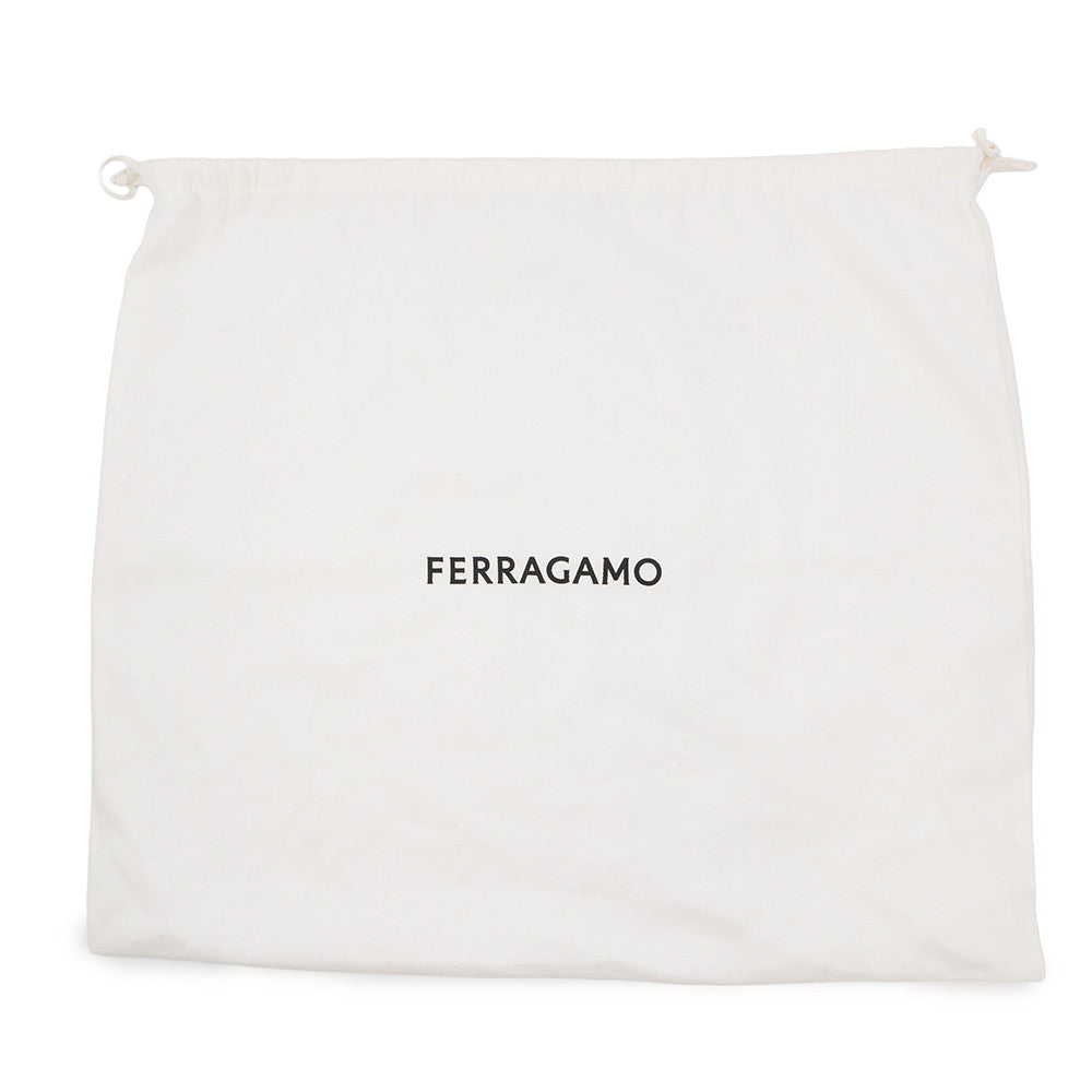 Ferragamo Beach Handbag Beige214988 765805 Canvas Size Small